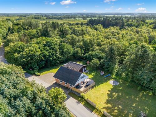 an overhead view of a house in the woods at Holiday Home Ditleif - 8km to the inlet by Interhome in Ringkøbing