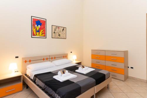 Ένα ή περισσότερα κρεβάτια σε δωμάτιο στο Sea Front Apartment City Centre