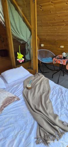 Postel nebo postele na pokoji v ubytování Cottage lima