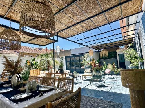 Divine Idylle Luxe 3 chambres, terrasse 130m2, jacuzzi, Clim Plein centre