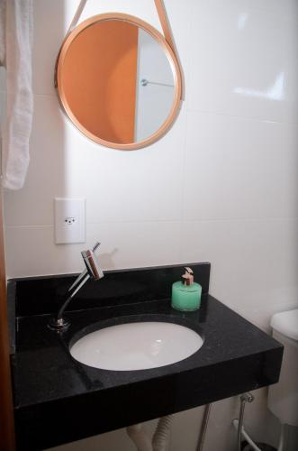 Koupelna v ubytování Aconchego Fabuloso