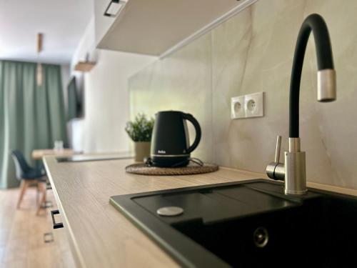 Kuchyň nebo kuchyňský kout v ubytování House Natura