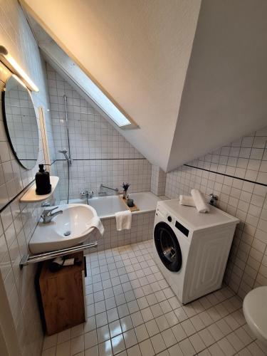 Bilik mandi di Ferienwohnung Überblick