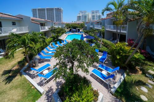 an aerial view of the pool at the resort at Ventura at Boca Raton in Boca Raton