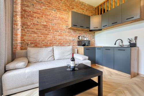 Kuchyň nebo kuchyňský kout v ubytování Industrial Apartment