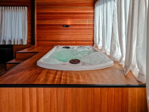 Postel nebo postele na pokoji v ubytování Cabanas Doce Recanto