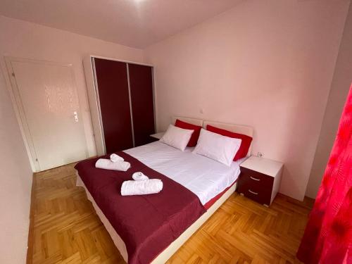 En eller flere senge i et værelse på Andrea