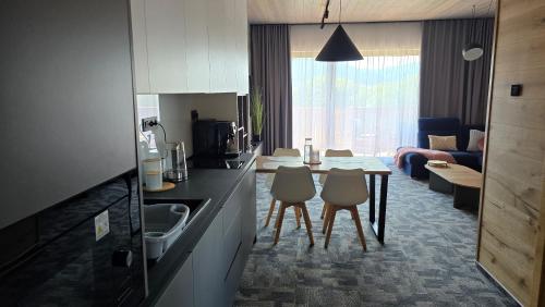 Χώρος καθιστικού στο Apartmán Hrabušice E3