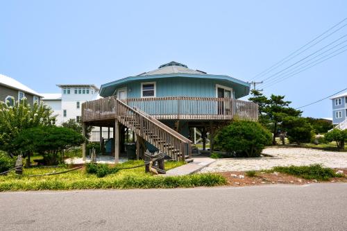 Bygningen som feriehuset ligger i