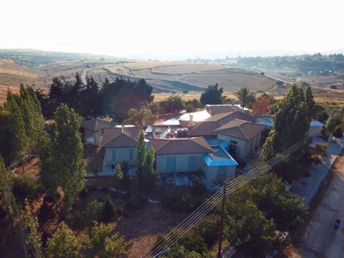 an aerial view of a house at Avakas Sunset Villa in Paphos City