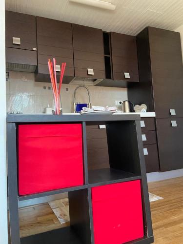 Η κουζίνα ή μικρή κουζίνα στο Piccolo Sogno Apartment