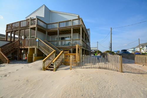 Bygningen som feriehuset ligger i