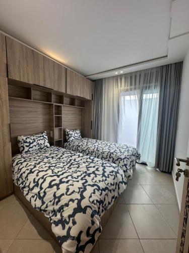 Postel nebo postele na pokoji v ubytování Appartement playa del mar amirat only family