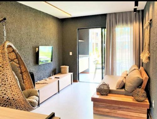 Khu vực ghế ngồi tại Casa Maru na Rota dos Milagres