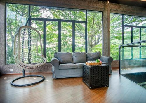 Ruang duduk di Zoo Villa by Cobnb at Zoo Negara, Ampang Area