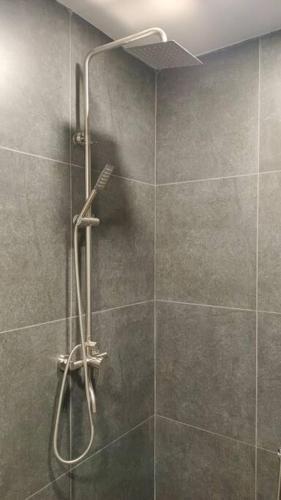 a shower with a shower head in a bathroom at Impian Stay 2 in Kuah
