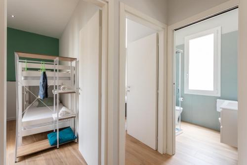 Katil atau katil-katil dalam bilik di Domus Laetitiae Rooms & Apartments