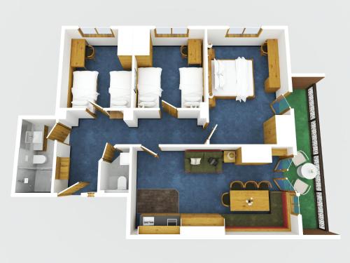 Κάτοψη του Ferienresidenz Raich - Appartements mit Sky Wellness und Garten