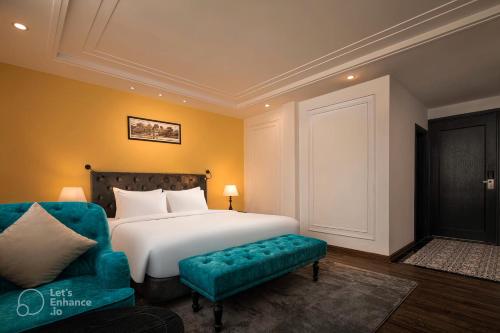 Cama o camas de una habitación en Mina Hotel and Spa