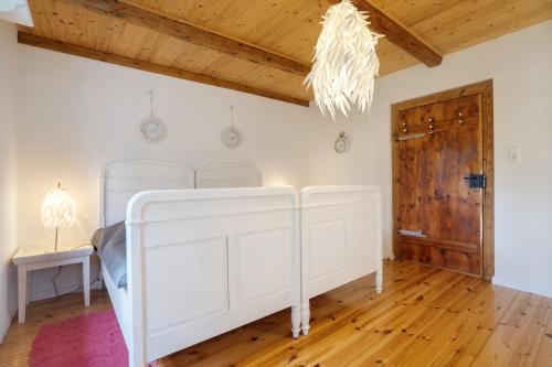Katil atau katil-katil dalam bilik di Ferienwohnung 'Zur Napoleonschanze'