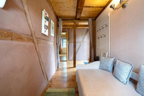 Ruang duduk di Ferienwohnung 'Zur Napoleonschanze'