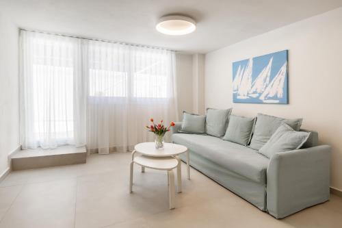 Χώρος καθιστικού στο Villa Karidi Vourvourou
