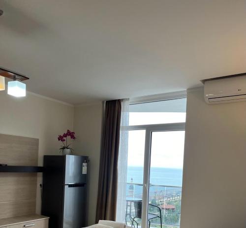 Η κουζίνα ή μικρή κουζίνα στο Aparthotel Holiday Lux Batumi