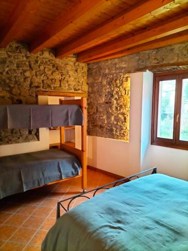Postel nebo postele na pokoji v ubytování La casa sul fiume
