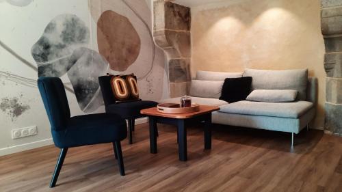 Le Duclos, appartement rez-de-jardin Dinan centre