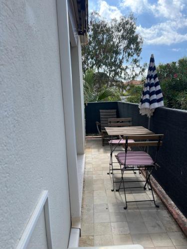 Studio Juan les Pins balcon 10min plage