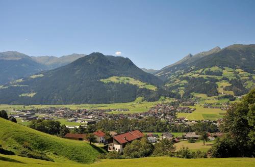 a village in a valley with mountains in the background at PACHMAIR 1453 apart resort in Uderns