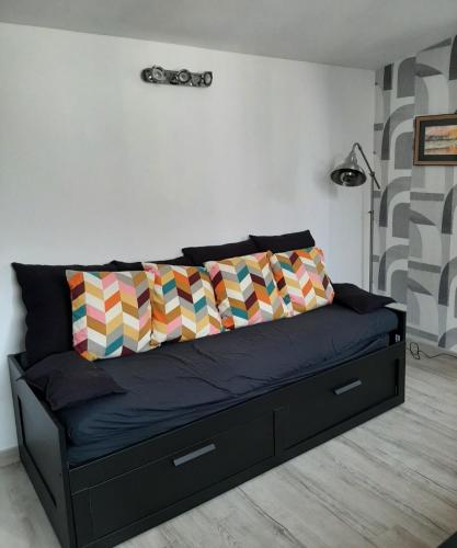 Postel nebo postele na pokoji v ubytování Studio de la crevette