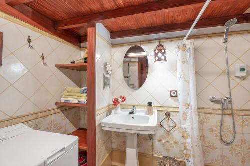 Koupelna v ubytování Casa Aregume