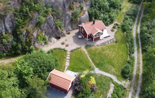 an aerial view of a house in the mountains at 2 Bedroom Beautiful Home In Fjällbacka in Fjällbacka