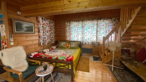 Postel nebo postele na pokoji v ubytování Lapin Paradise