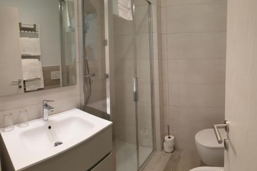 Koupelna v ubytování BnB La Corte