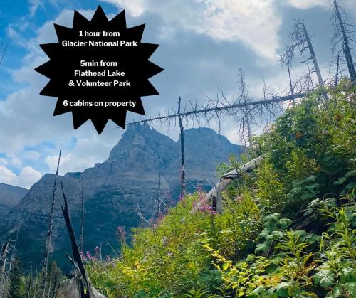 En generel udsigt til bjerge eller udsigt til bjerge taget fra feriehuset