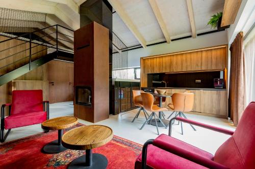 Dapur atau dapur kecil di Apartmán SKIBIKE, Hrabovo