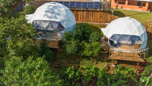 Zahrada ubytování Glamping Caparaó - Domo Samambaia