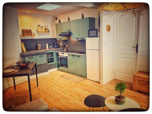 Dapur atau dapur kecil di Maison des garçons