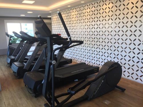Phòng/tiện nghi tập thể dục tại Slaviero Porto Alegre Moinhos