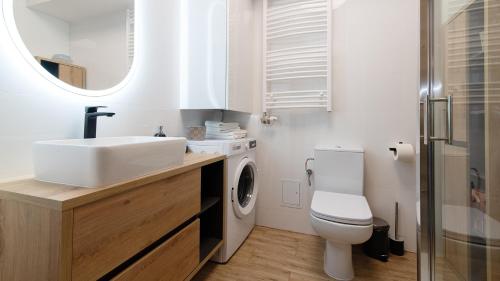 Koupelna v ubytování Wisła apartament przy stoku