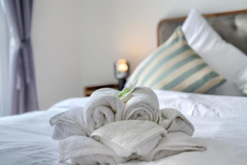 Una cama o camas en una habitación de Villa Istra Pohman