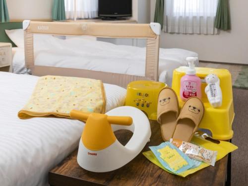 Postel nebo postele na pokoji v ubytování Business Inn Norte Nakajima Park - Vacation STAY 08754v