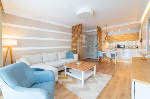 Χώρος καθιστικού στο Pobierowo Baltic Apartments A30
