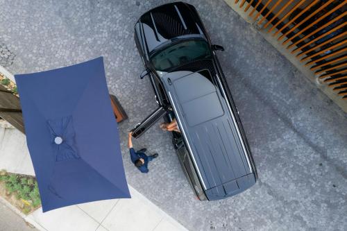 an overhead view of a car with an umbrella at Historic Rocky Waters Inn, A Small Luxury Hotel in Gatlinburg