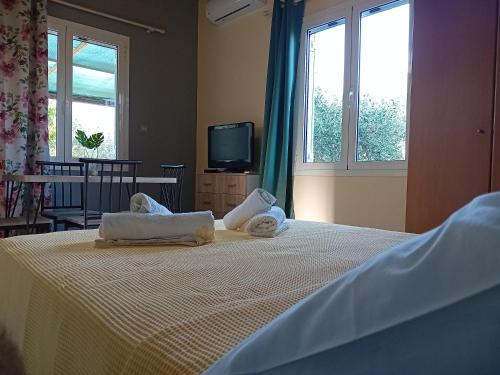 Ein Bett oder Betten in einem Zimmer der Unterkunft Vicino al mare