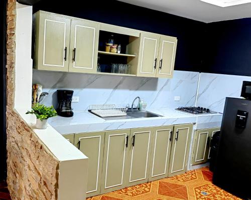Una cocina o cocineta en Acogedora casa céntrica