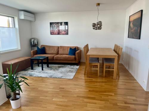 Χώρος καθιστικού στο Modern 3-bedroom house with sea-view