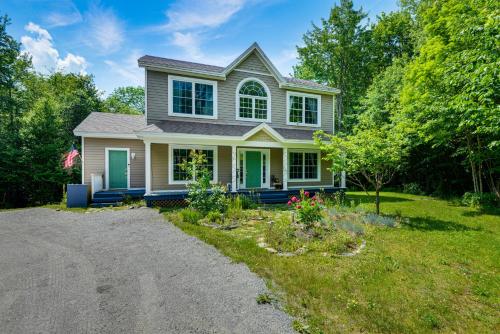 a house with a gravel road in front of it at 6 Mi to Mt Snow Nature-View Home with Fire Pit! in West Dover
